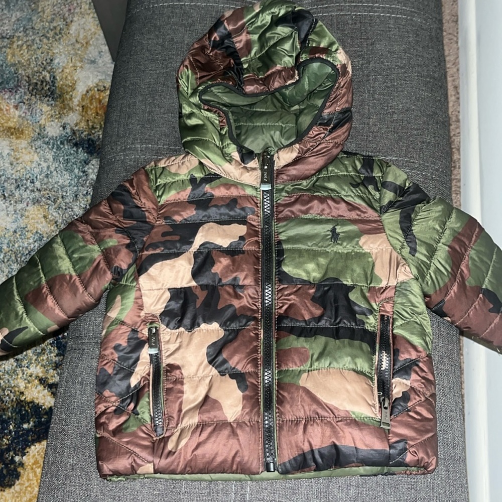 Polo Ralph Lauren Camo Reversible Water Repellent Jacket
